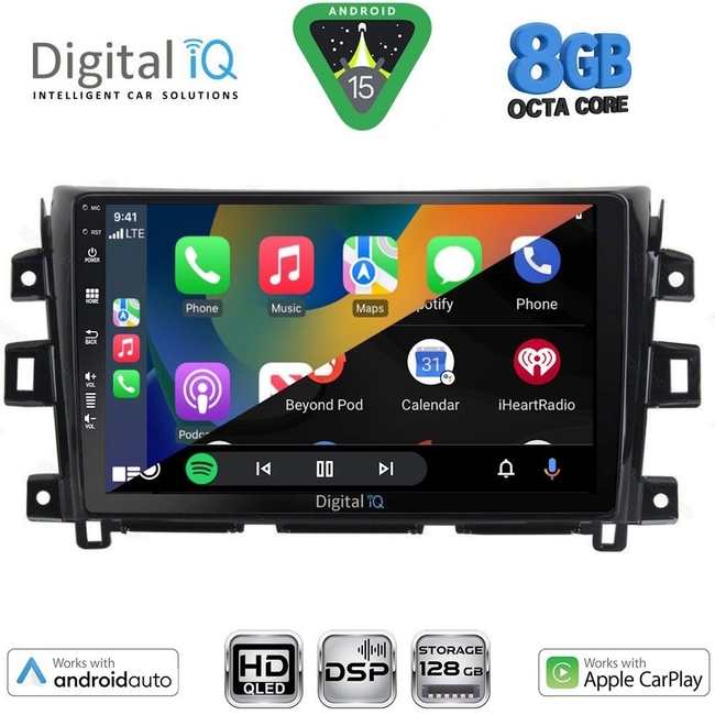 DIGITAL IQ BXF 7456_CPAA (10inc) MULTIMEDIA TABLET for NISSAN NAVARA mod. 2016-2025