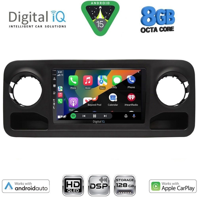 DIGITAL IQ BXF 7424_CPAA (10inc) MULTIMEDIA TABLET for MERCEDES SPRINTER mod. 2018-2026