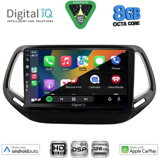 DIGITAL IQ BXF 7278_CPAA (10inc) MULTIMEDIA TABLET for JEEP COMPASS mod. 2016-2021