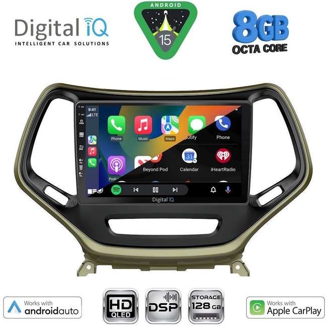 DIGITAL IQ BXF 7273_CPAA (10inc) MULTIMEDIA TABLET for JEEP CHEROKEE mod. 2014-2026