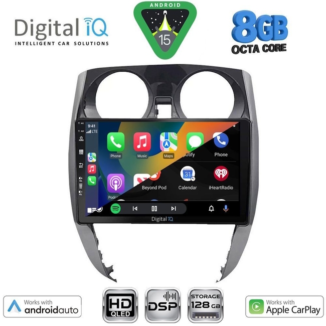 DIGITAL IQ BXF 7464_CPAA (10inc) MULTIMEDIA TABLET for NISSAN NOTE mod. 2012-2020