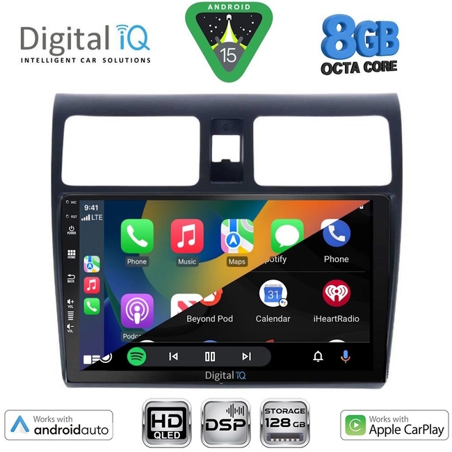 DIGITAL IQ BXF 7684_CPAA (10inc) MULTIMEDIA TABLET for SUZUKI SWIFT mod. 2005-2011