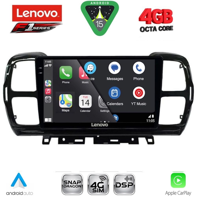 LENOVO SSQ 9088_CPA (9inc) MULTIMEDIA TABLET for CITROEN C5 AIRCROSS mod. 2017-2021