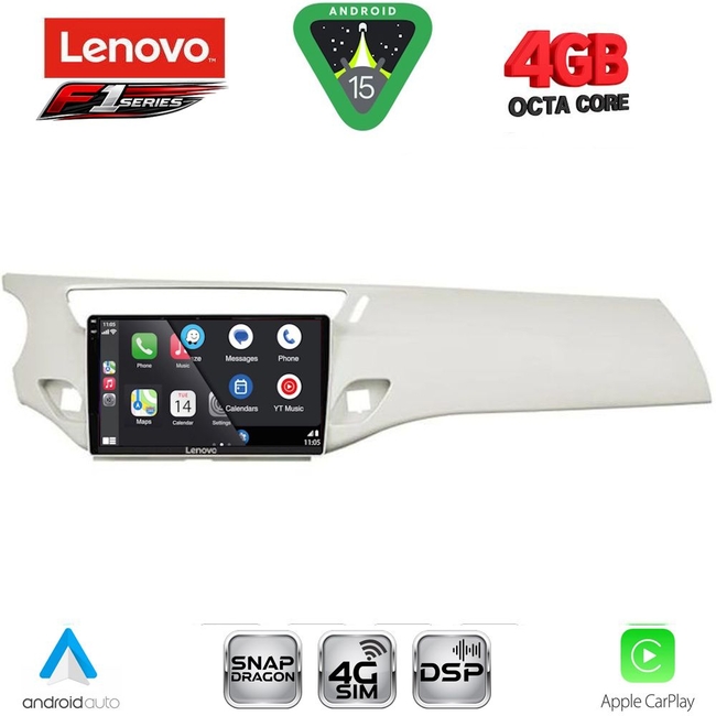 LENOVO SSQ 9092WH_CPA (9inc) MULTIMEDIA TABLET for CITROEN C3 - DS3 mod. 2009-2016 (WHITE)