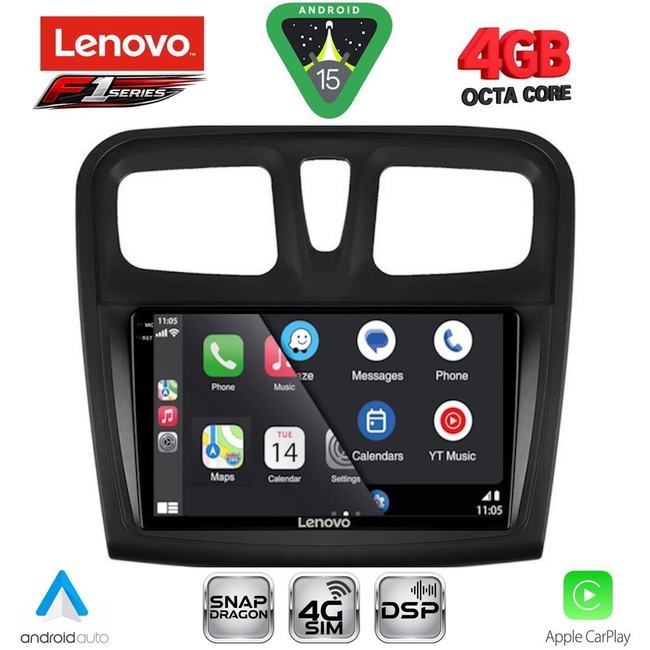 LENOVO SSQ 9108SQ_CPA (9inc) MULTIMEDIA TABLET for DACIA LOGAN – SANDERO mod. 2012-2019