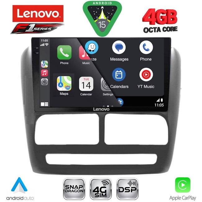 LENOVO SSQ 9137_CPA (9inc) MULTIMEDIA TABLET for FIAT DOBLO mod. 2010-2015