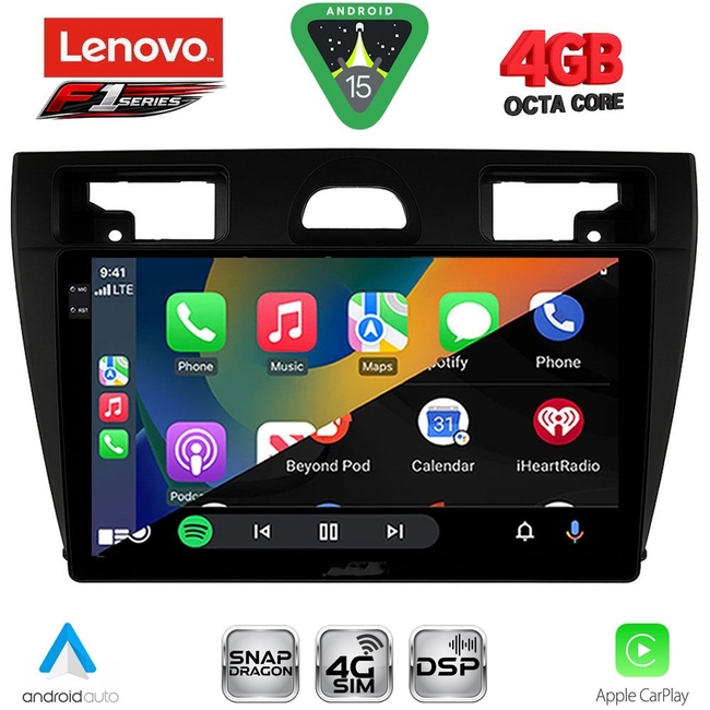 LENOVO SSQ 9153BL_CPA (9inc) MULTIMEDIA TABLET for FORD FIESTA mod. 2005-2008 (BLACK)