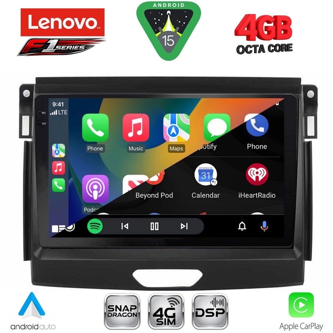 LENOVO SSQ 9172_CPA (9inc) MULTIMEDIA TABLET for FORD RANGER mod. 2015-2018