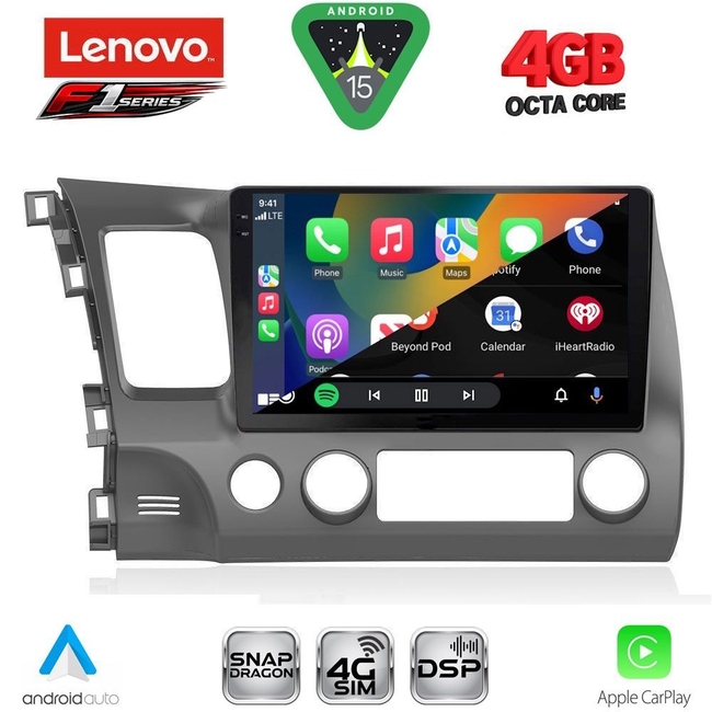 LENOVO SSQ 9188_CPA (10inc) MULTIMEDIA TABLET for HONDA CIVIC 4D mod. 2006-2012
