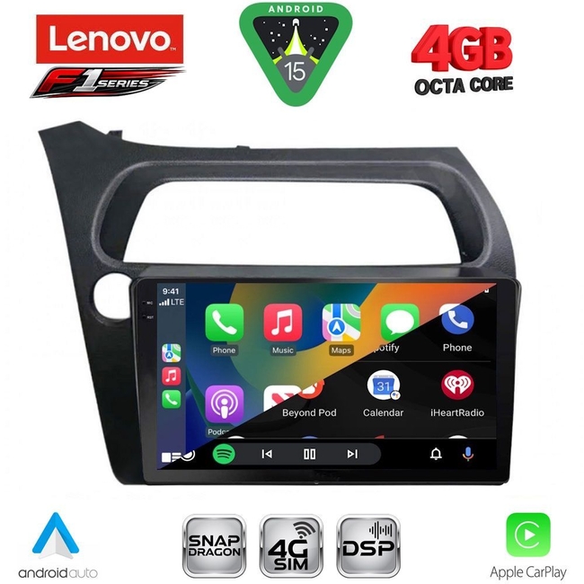 LENOVO SSQ 9189_CPA (9inc) MULTIMEDIA TABLET for HONDA CIVIC 3D-5D mod. 2006-2012