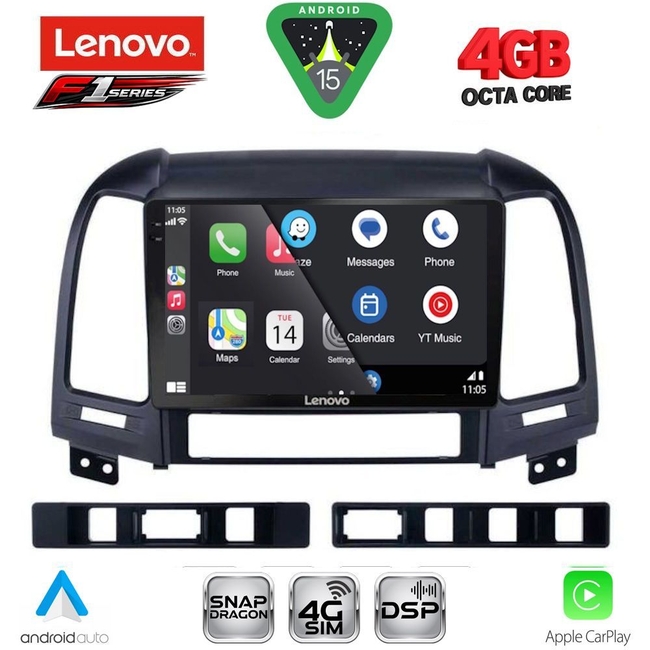 LENOVO SSQ 9239_CPA (9inc) MULTIMEDIA TABLET for HYUNDAI SANTA FE mod. 2005-2013