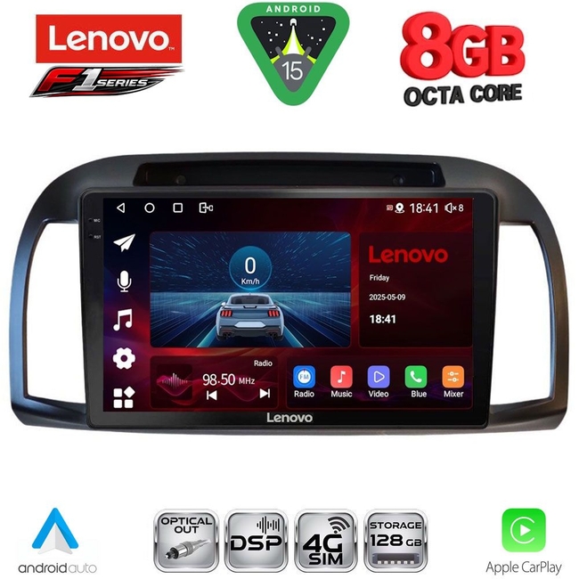 LENOVO SSQ 9457BL_CPA (9inc) MULTIMEDIA TABLET for NISSAN MICRA K12 mod. 2002-2010 (BLACK)