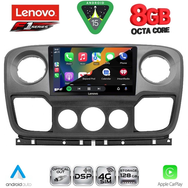 LENOVO SSQ 9463_CPA (10inc) MULTIMEDIA TABLET for NISSAN NV400 - OPEL MOVANO - RENAULT MASTER mod. 2010-2020