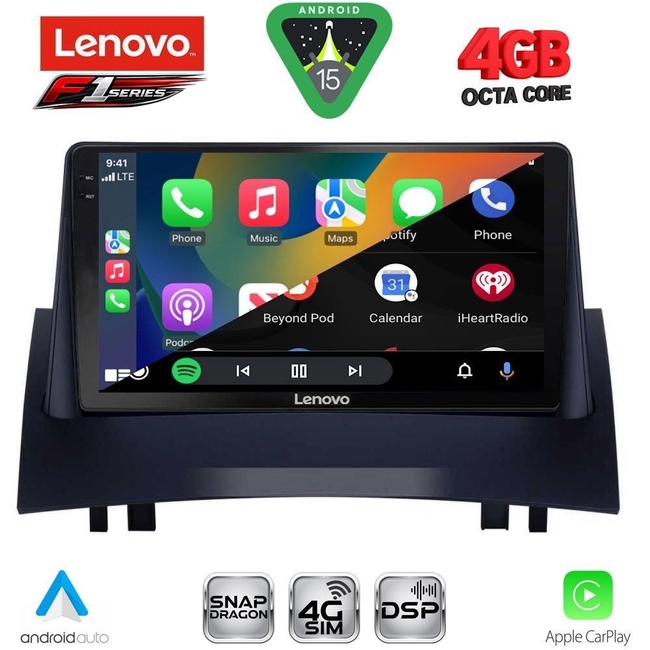 LENOVO SSQ 9555_CPA (9inc) MULTIMEDIA TABLET for RENAULT MEGANE 2 mod. 2002-2008