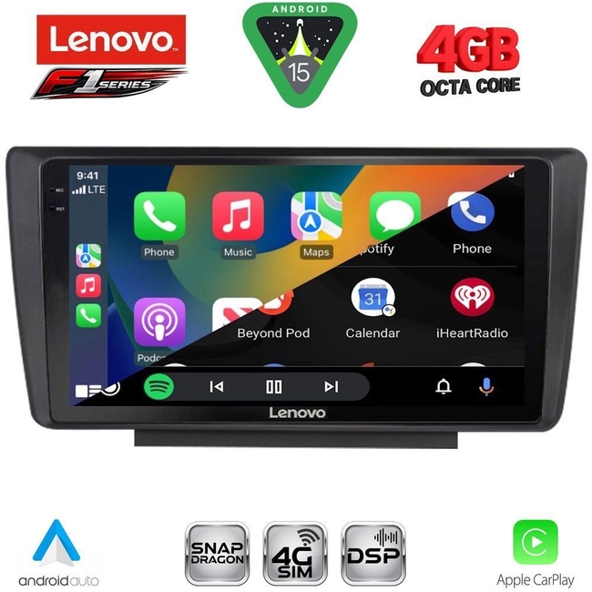 LENOVO SSQ 9594_CPA (9inc) MULTIMEDIA TABLET for SKODA OCTAVIA 5 mod. 2005-2012