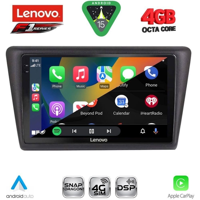 LENOVO SSQ 9600_CPA (9inc) MULTIMEDIA TABLET for SKODA RAPID SPACEBACK mod. 2014-2019