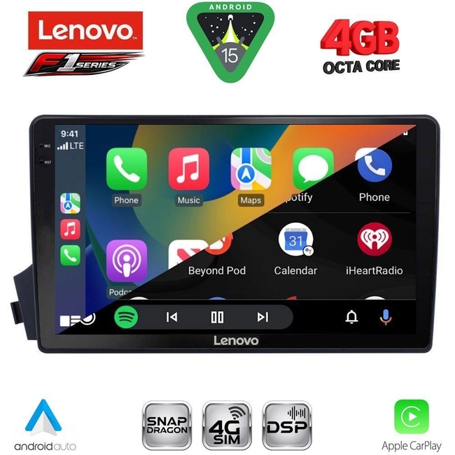 LENOVO SSQ 9650_CPA (9inc) MULTIMEDIA TABLET for SSANGYONG ACTYON - KYRON mod. 2006-2015