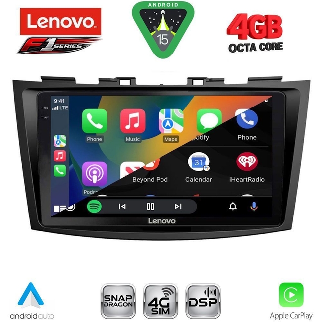 LENOVO SSQ 9685_CPA (9inc) MULTIMEDIA TABLET for SUZUKI SWIFT mod. 2011-2016