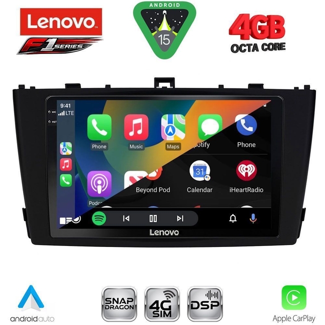 LENOVO SSQ 9705BL_CPA (9inc) MULTIMEDIA TABLET for TOYOTA AVENSIS (T27) mod. 2009-2015 (BLACK)