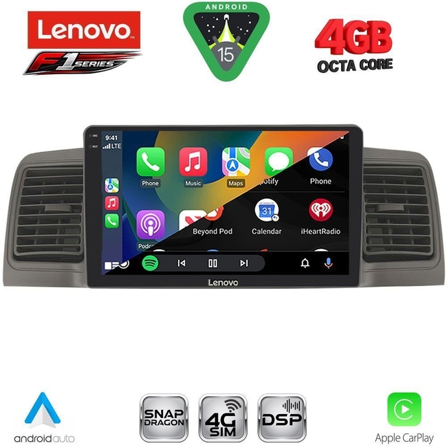 LENOVO SSQ 9712GR_CPA (9inc) MULTIMEDIA TABLET for TOYOTA COROLLA mod. 2001-2006 (GREY)