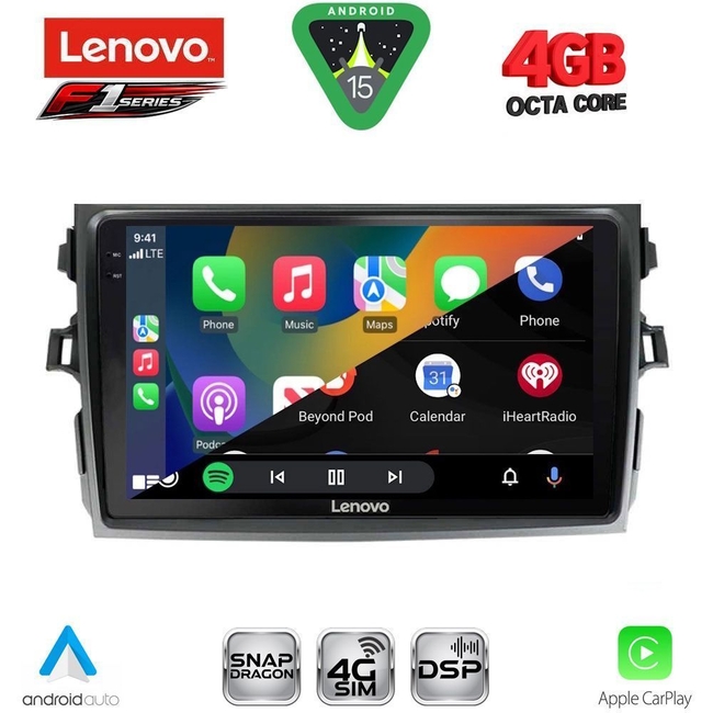 LENOVO SSQ 9713_CPA (9inc) MULTIMEDIA TABLET for TOYOTA COROLLA 4D mod. 2006-2012