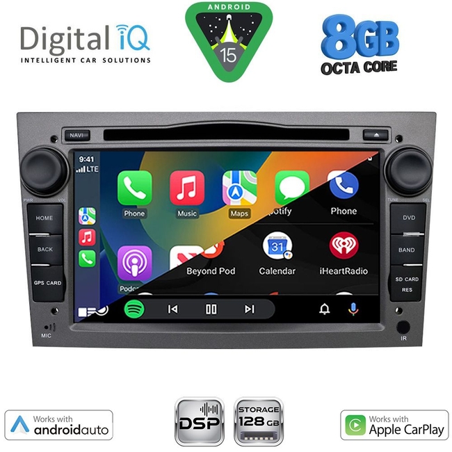 DIGITAL IQ BXF 719GR_CPAA (7" DVD) MULTIMEDIA SYSTEM for OPEL ALL mod. 2004-2012 (GREY)