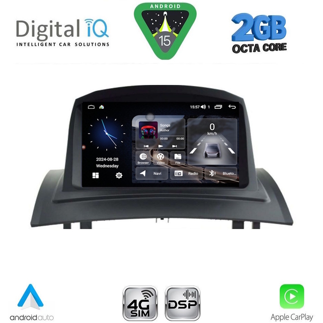 DIGITAL IQ MSD 082_CPA (7" DECK) MULTIMEDIA SYSTEM for RENAULT MEGANE II mod. 2002-2008