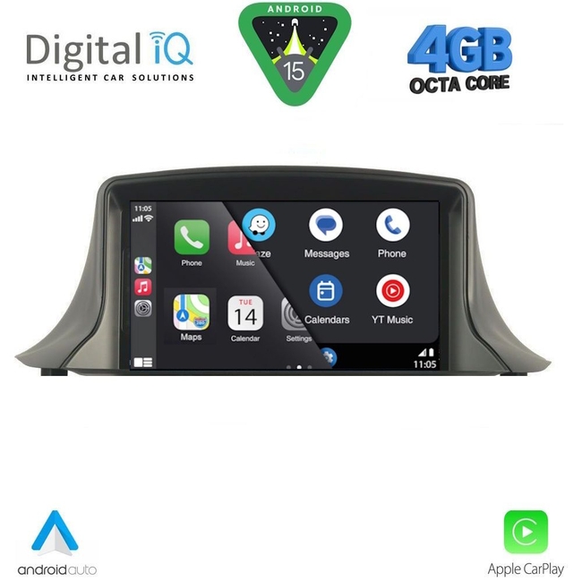 DIGITAL IQ MSD 045_CPA (7" DECK) MULTIMEDIA SYSTEM for RENAULT MEGANE III mod. 2008-2015