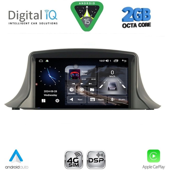 DIGITAL IQ MSD 045_CPA (7" DECK) MULTIMEDIA SYSTEM for RENAULT MEGANE III mod. 2008-2015