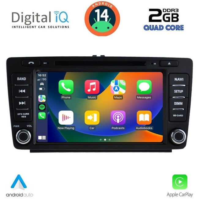 DIGITAL IQ MSD 005_CPA (8" DECK) MULTIMEDIA for SKODA OCTAVIA mod. 2005-2012