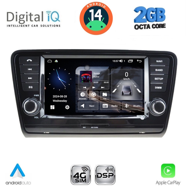 DIGITAL IQ MSD 006_CPA (8" DECK) MULTIMEDIA for SKODA OCTAVIA 7 mod. 2013-2021