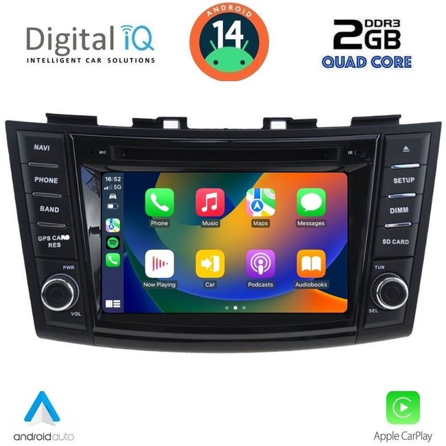 DIGITAL IQ MSD 077_CPA (7" DECK) MULTIMEDIA for SUZUKI SWIFT mod. 2011-2016