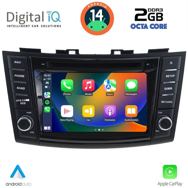 DIGITAL IQ MSF 377_CPA (7" DECK) MULTIMEDIA SYSTEM for SUZUKI SWIFT mod. 2011-2016