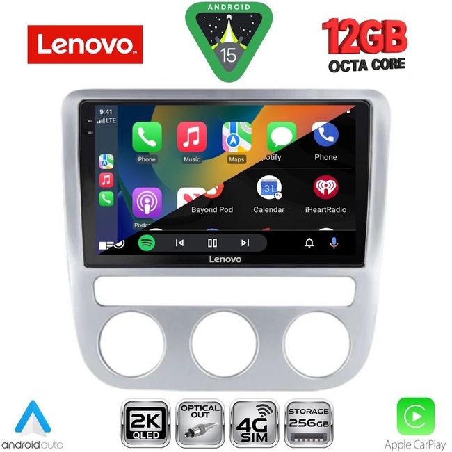 LENOVO SSZ 12752_CPA CLIMA (9inc) MULTIMEDIA TABLET for VW EOS mod. 2006-2016 - SCIROCCO mod. 2008-2010