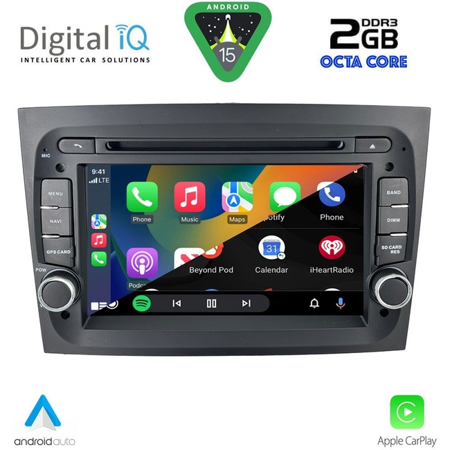 DIGITAL IQ MSF 338_CPA (7" DECK) MULTIMEDIA SYSTEM for FIAT DOBLO mod. 2015-2022