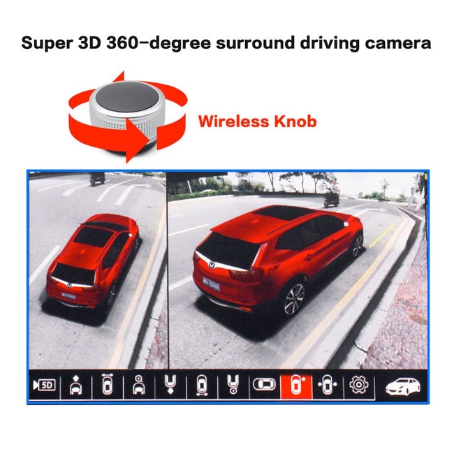 DIGITAL IQ CAM 360° 3D - SET 4 CAMERAS ΠΑΝΟΡΑΜΙΚΗΣ ΘΕΑΣΗΣ (360ο BIRDVIEW) για οθόνες ANDROID