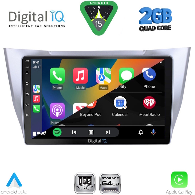 DIGITAL IQ RSD 1345SL_CPA (10inc) MULTIMEDIA TABLET for LEXUS RX 300 – 400 mod. 2003-2008
