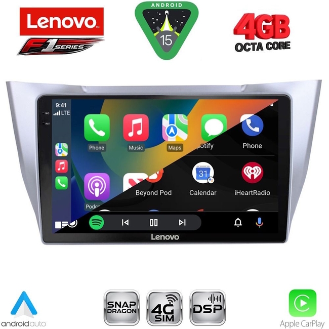 LENOVO SSQ 9345SL_CPA (10inc) MULTIMEDIA TABLET for LEXUS RX 300 – 400 mod. 2003-2008