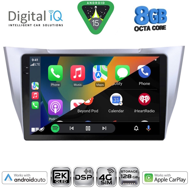 DIGITAL IQ BXF 11345SL_CPAA (10inc) MULTIMEDIA TABLET for LEXUS RX 300 – 400 mod. 2003-2008