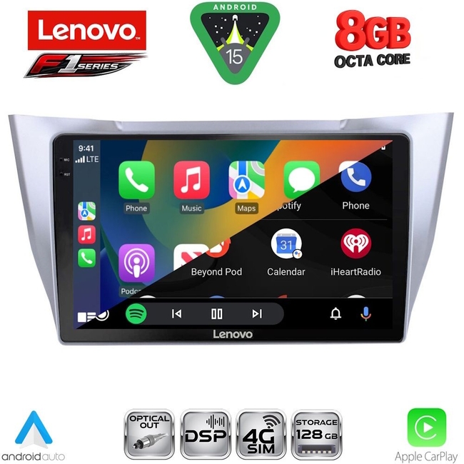 LENOVO SSR 10345SL_CPA (10inc) MULTIMEDIA TABLET for LEXUS RX 300 – 400 mod. 2003-2008