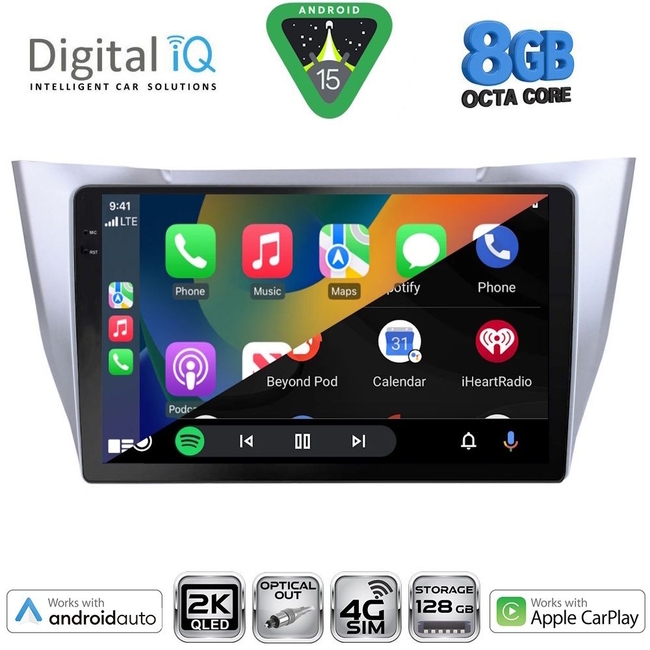 DIGITAL IQ BXK 20345SL_CPAA (10inc) MULTIMEDIA TABLET for LEXUS RX 300 – 400 mod. 2003-2008