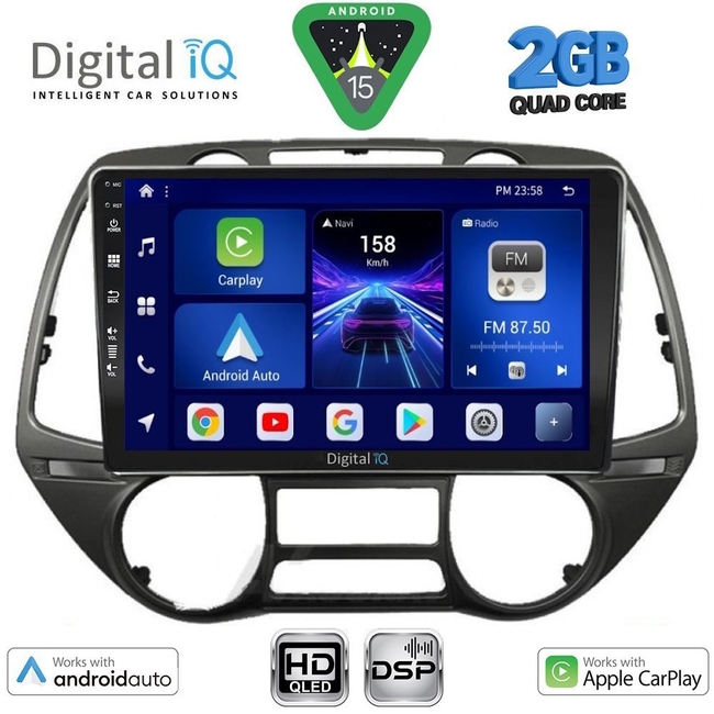 DIGITAL IQ BXC 3226_CPAA (9inc) MULTIMEDIA TABLET for HYUNDAI i20 mod. 2008-2012