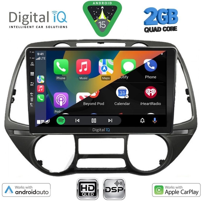 DIGITAL IQ BXC 3226_CPAA (9inc) MULTIMEDIA TABLET for HYUNDAI i20 mod. 2008-2012
