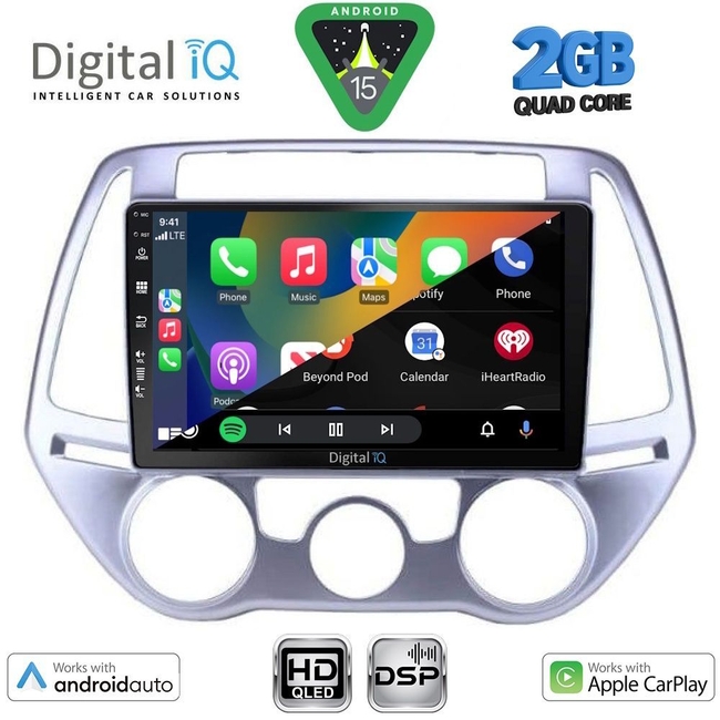 DIGITAL IQ BXC 3227_CPAA A/C (9inc) MULTIMEDIA TABLET for HYUNDAI i20 mod. 2008-2012