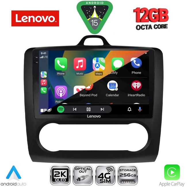 LENOVO SSZ 12156BL_CPA CLIMA (9inc) MULTIMEDIA TABLET for FORD FOCUS mod. 2005-2012 (BLACK)