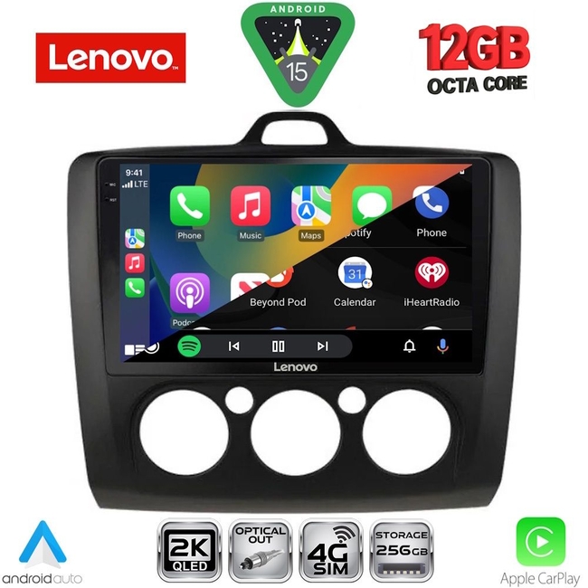 LENOVO SSZ 12156BL_CPA A/C (9inc) MULTIMEDIA TABLET for FORD FOCUS mod. 2005-2012 (BLACK)