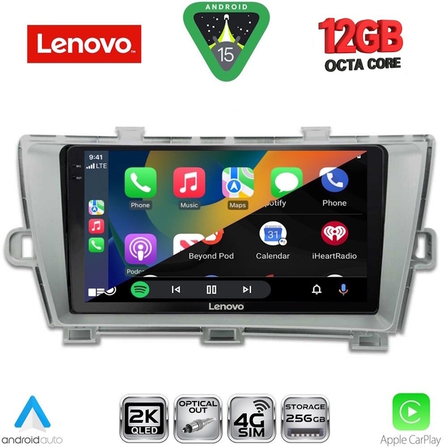 LENOVO SSZ 12726_CPA (9inc) MULTIMEDIA TABLET for TOYOTA PRIUS mod. 2009-2015