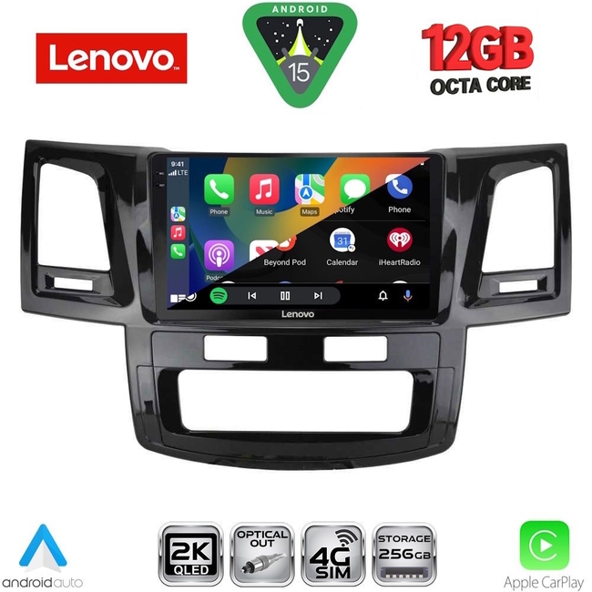 LENOVO SSZ 12720_CPA (9inc) MULTIMEDIA TABLET for TOYOTA HILUX mod. 2005-2016