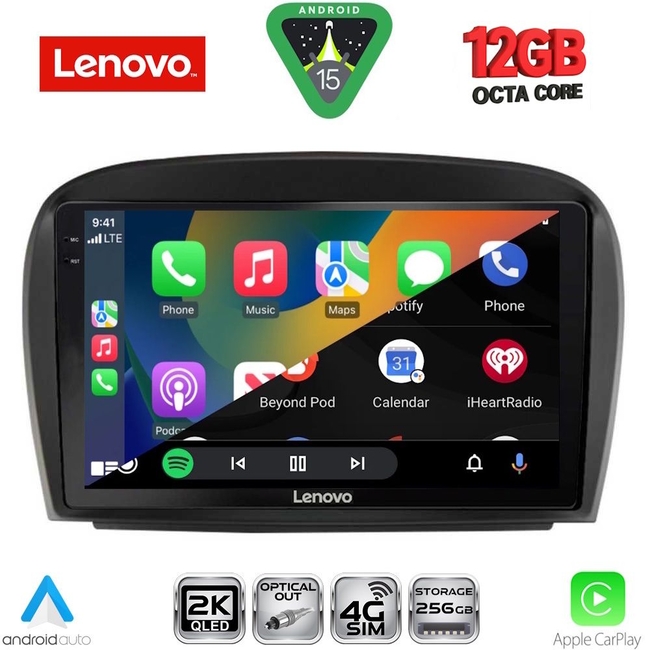 LENOVO SSZ 12427_CPA (9inc) MULTIMEDIA TABLET for MERCEDES SL (R230) FACELIFT mod. 2006-2012