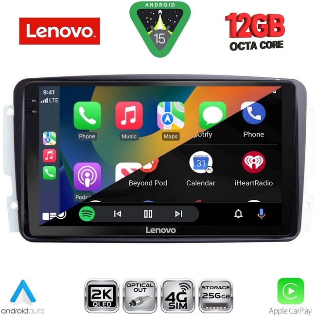 LENOVO SSZ 12401_CPA (9inc) MULTIMEDIA TABLET for MERCEDES CLK (W209) mod. 2000-2004